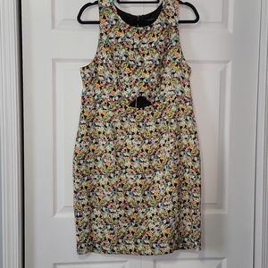 Floral peekaboo mini dress